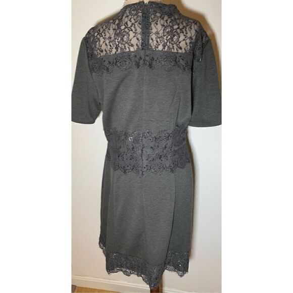 Donna Morgan size 12 gray stretchy dress - Picture 4 of 5